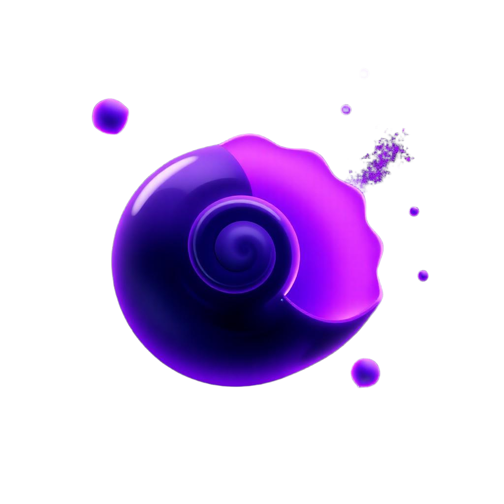 Glowing purple shell